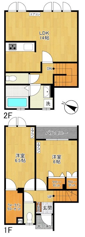 Villetta 稲田堤 102号室 間取り
