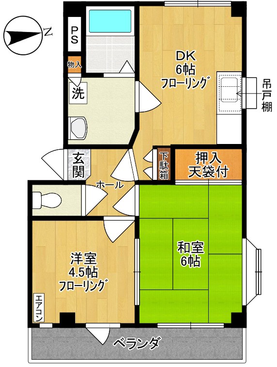 リーベンブルク 202号室 間取り
