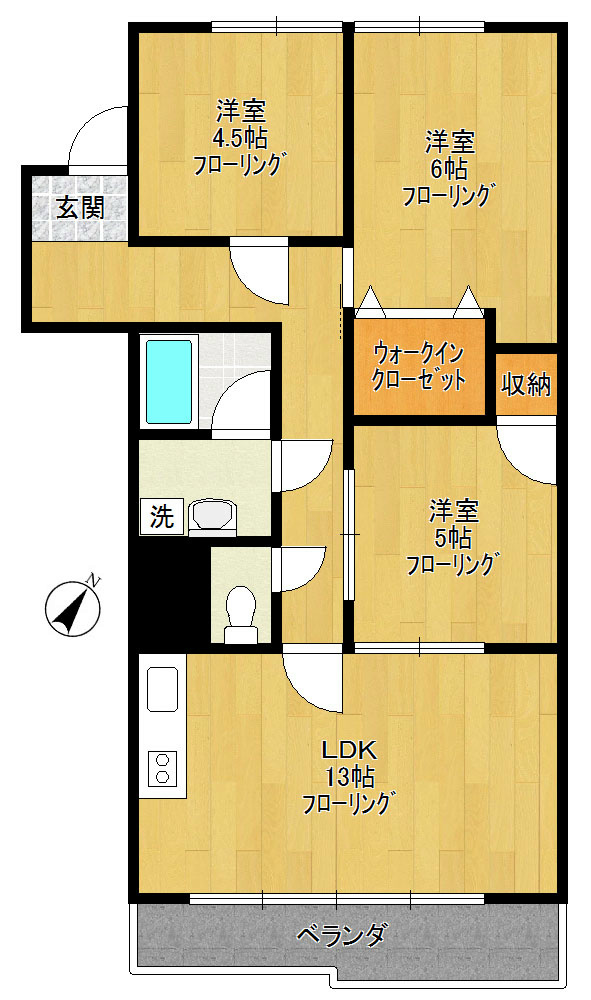 モンテフレンテ 間取り図