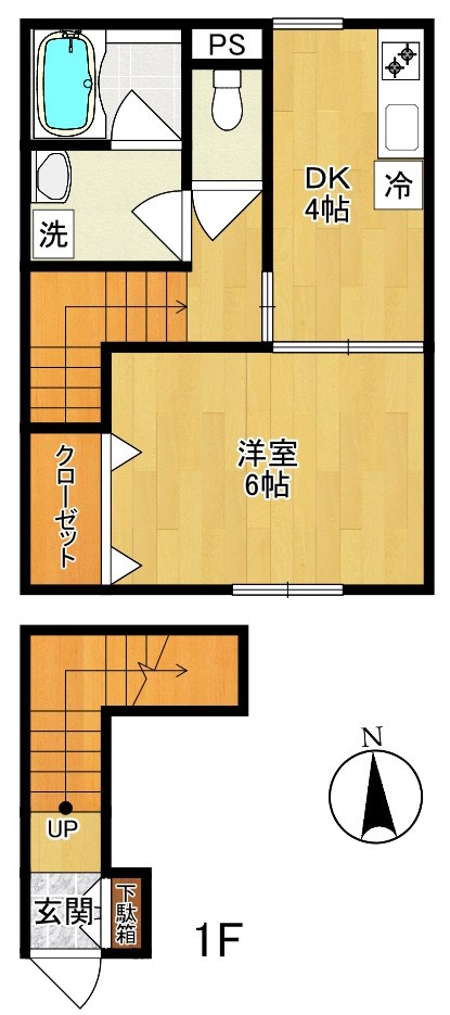 ミライズコート 203号室 間取り
