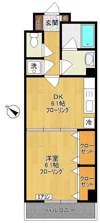 Dintorno　- ディントルノ -  305号室 間取り