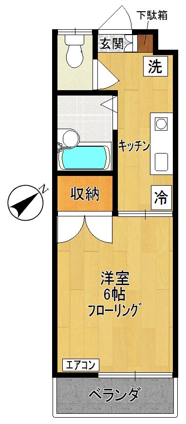 みどり館 202号室 間取り