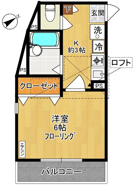 グランドフォレスト生田 101号室 間取り