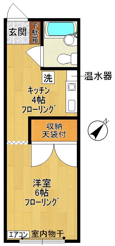 ヤマザキマンション  105号室 間取り