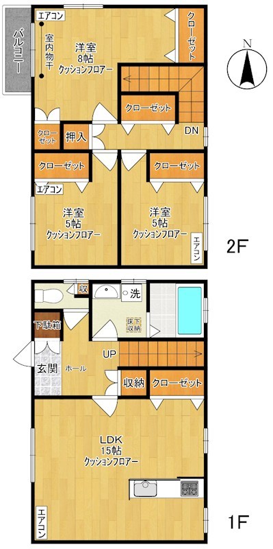 グリーンテラス 102号室 間取り