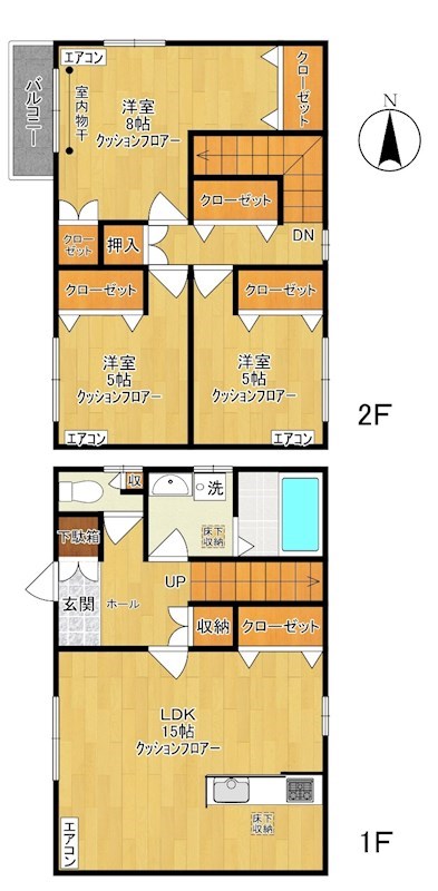 グリーンテラス 101号室 間取り