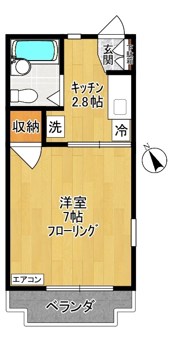 サンフォーレスト 202号室 間取り