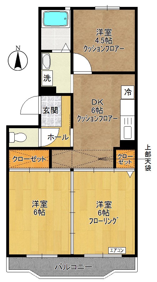 アーバンハウス石黒 403号室 間取り