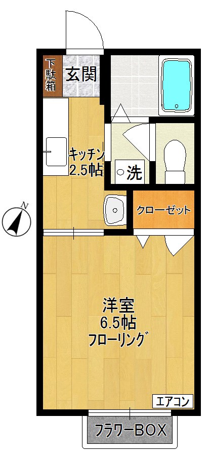 シャーメゾン 202号室 間取り
