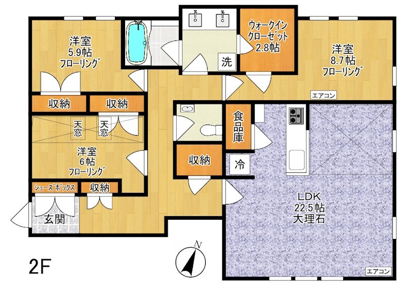 凛樹-Foresta- (フォレスタ) 2号室 間取り