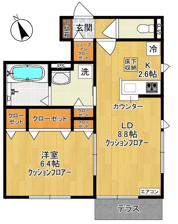 菅ハイツ 間取り図