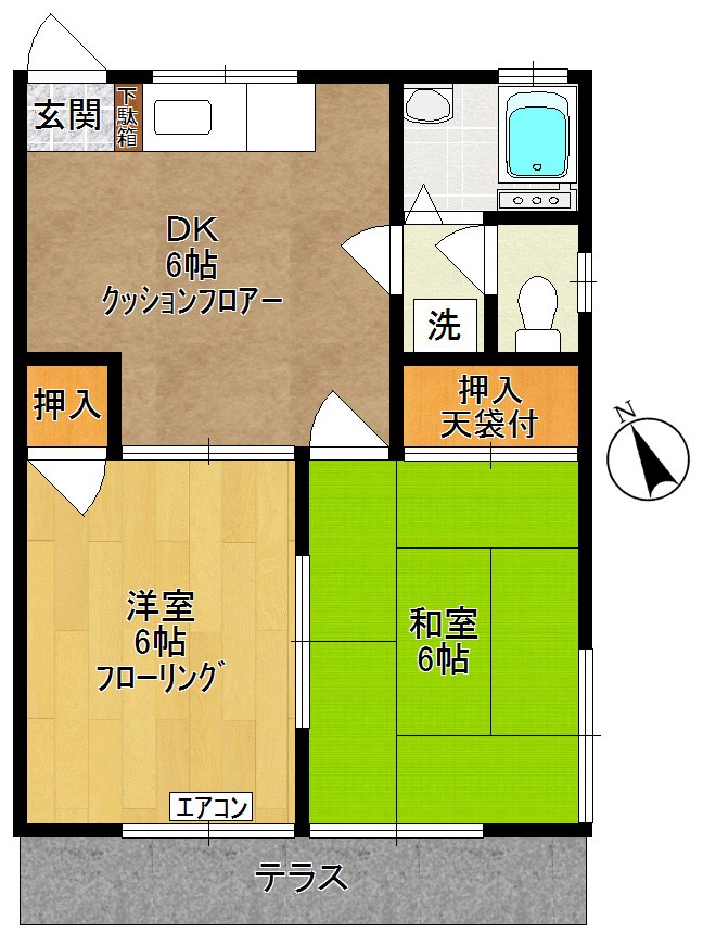 サンハイツセキヤ 103号室 間取り