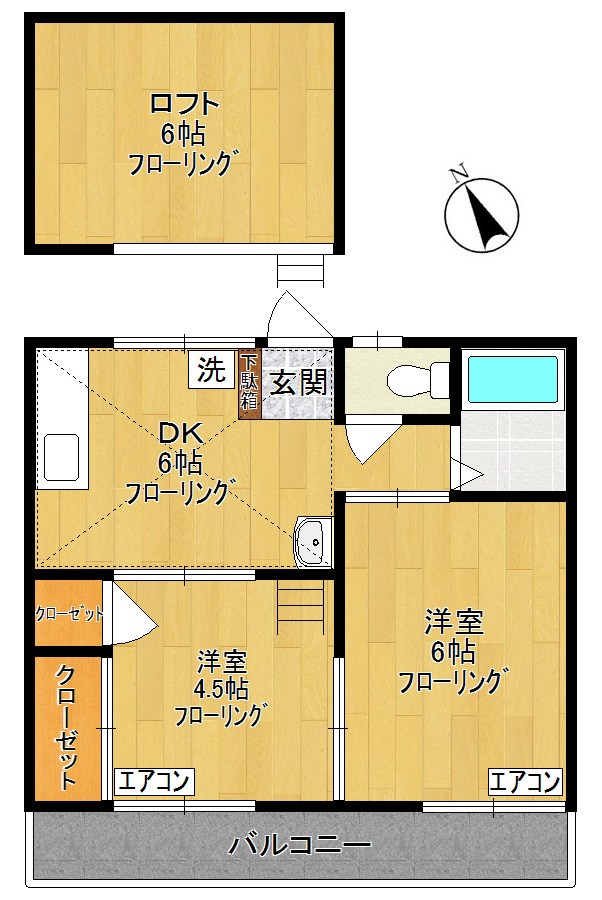 メゾンドシャルマン 間取り図