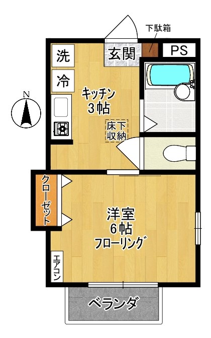 コーポヴィゴーレIII  間取り