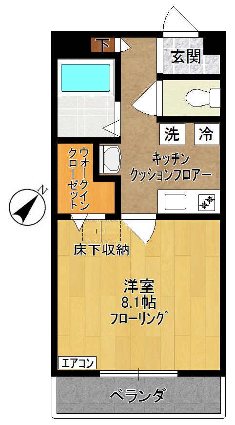 フォレスト三田 303号室 間取り