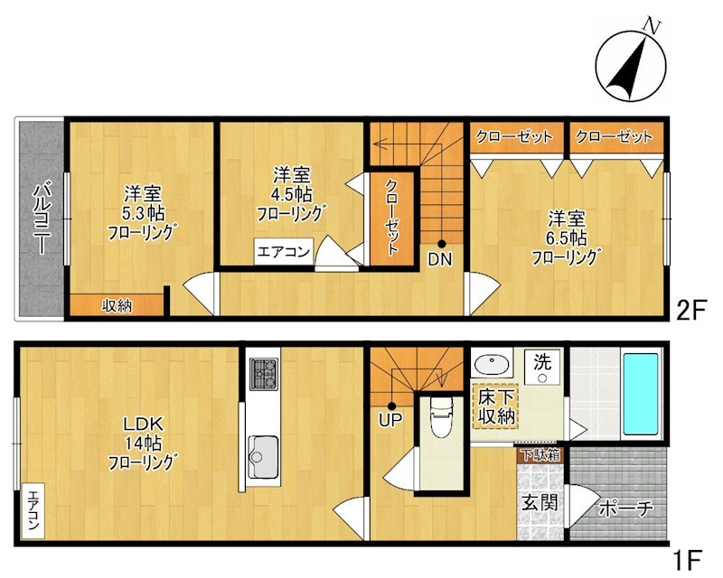ルクス B号室 間取り