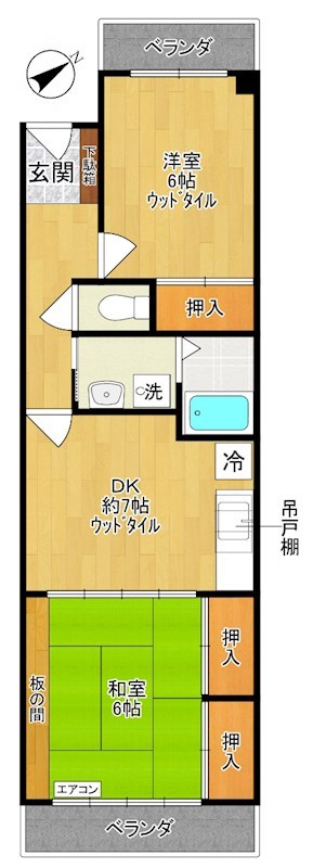 フラワーマンション  間取り図