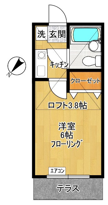 ペアハイム III 108号室 間取り