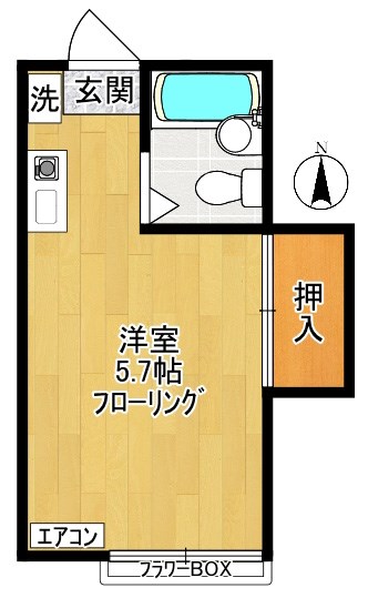 ＭＹハイツ 102号室 間取り