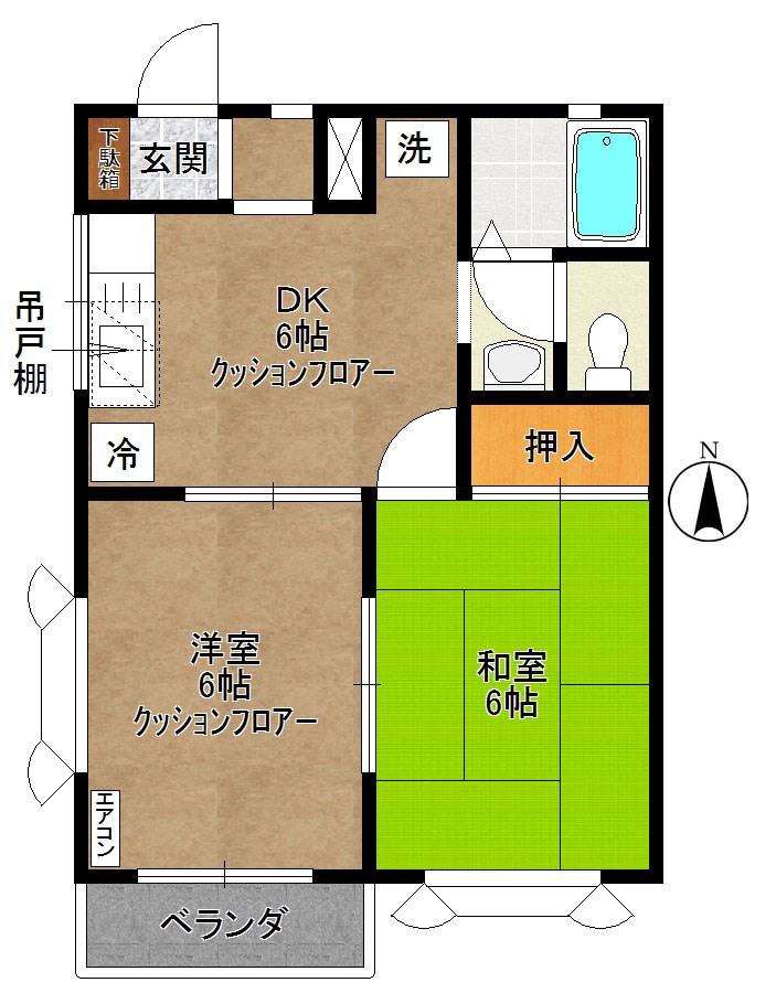 ピアビレッジ 203号室 間取り