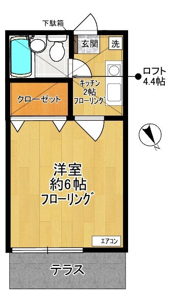 ペアハイムⅩ 107号室 間取り