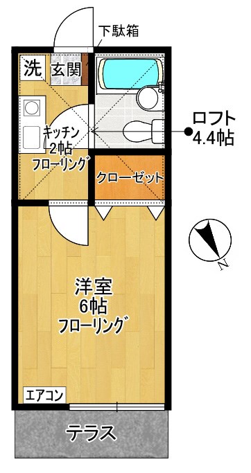 ペアハイムⅩ 107号室 間取り