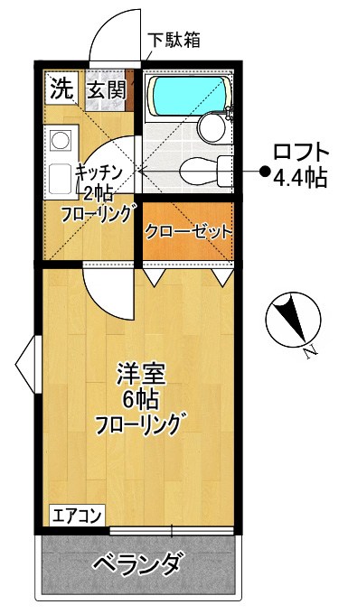ペアハイム X 間取り図