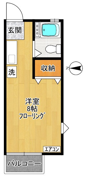 パールハイツ向ヶ丘 101号室 間取り