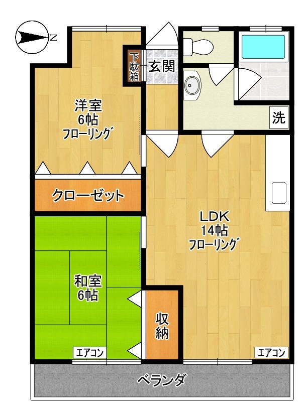 美春ハイツ 302号室 間取り