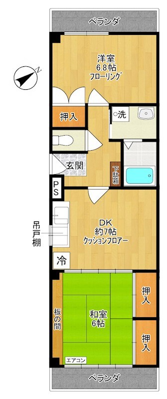 フラワーマンション 間取り図