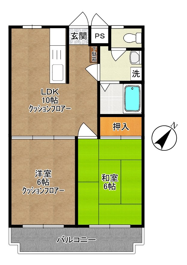マンションエナジーⅡ 302号室 間取り