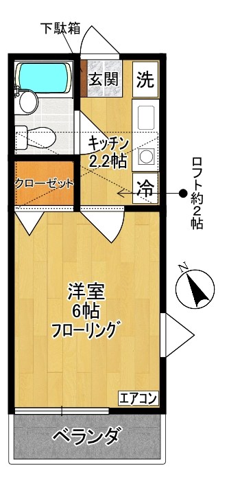 ペアハイム XI 201号室 間取り