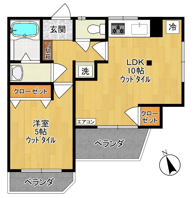 第2メゾン上原 301号室 間取り