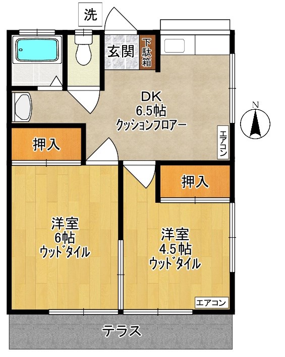 コーポ関谷 101号室 間取り