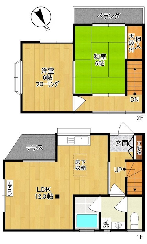 テラススズラン 間取り図