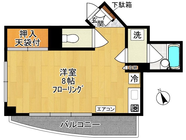 祥風ビル 203号室 間取り