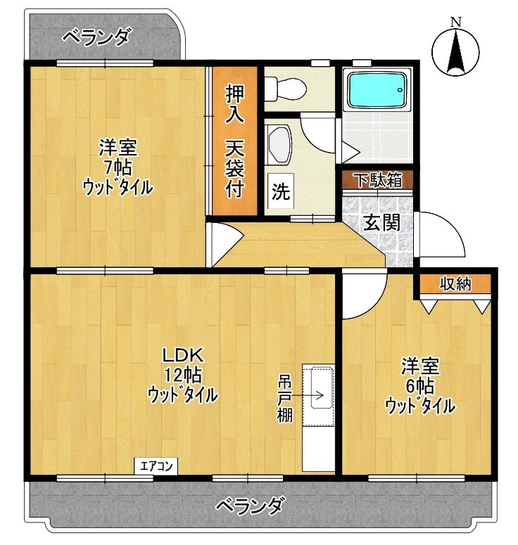 ファインヒルＩＩ 203号室 間取り