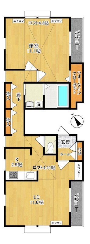 プランドール・パル・ナチュレ 間取り図
