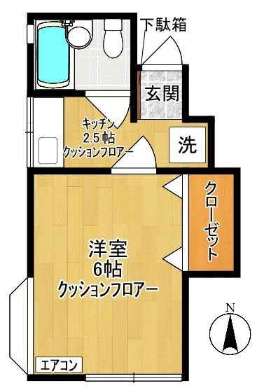 コーポスズキⅠ 間取り図