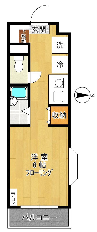 エスポワール91  305号室 間取り