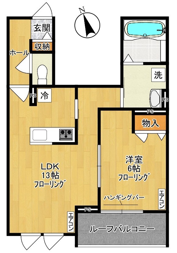 プレアデス多摩 302号室 間取り
