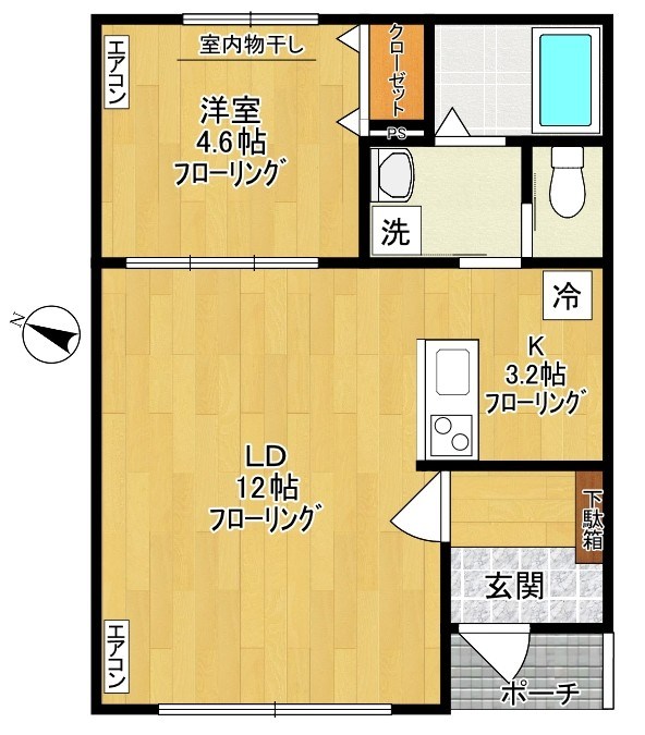仮）菅5丁目アパート 101号室 間取り