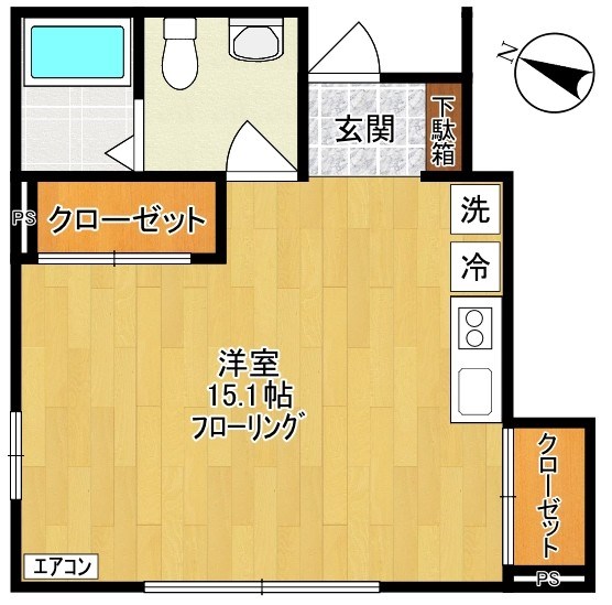 仮）菅野戸呂アパート 101号室 間取り