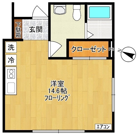仮）菅野戸呂アパート 103号室 間取り