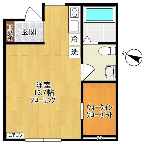 仮）菅野戸呂アパート 102号室 間取り