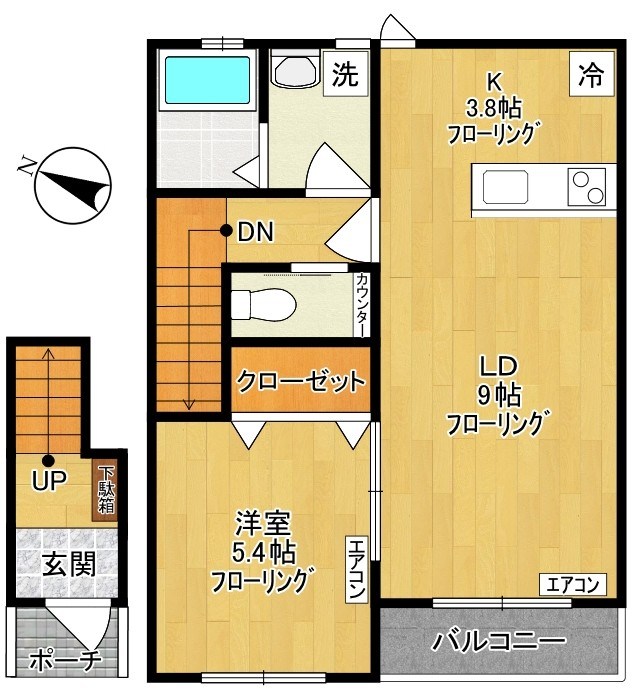 仮）菅5丁目アパート 202号室 間取り