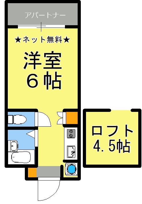アップルハウス紫原Ⅰ 間取り