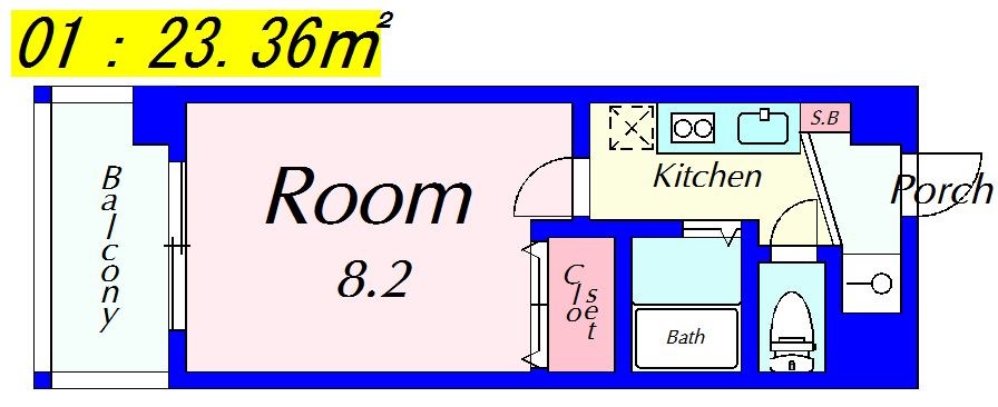 ハウスセゾン北野 間取り図