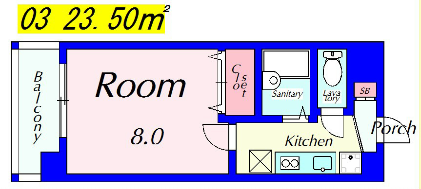 アート衣笠 303号室 間取り