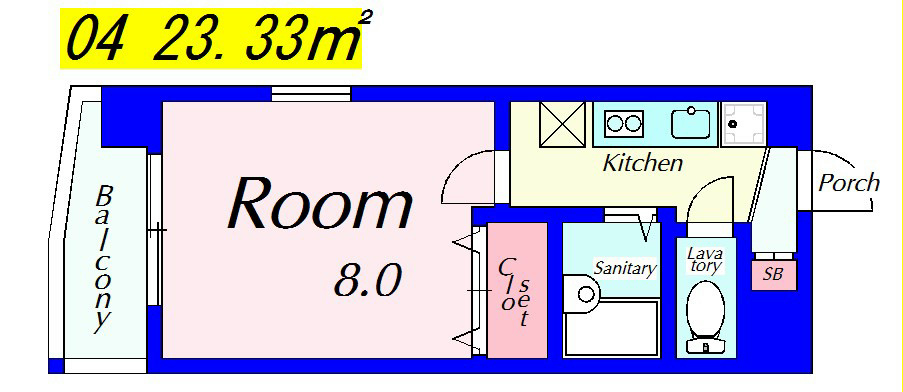 アート衣笠 504号室 間取り